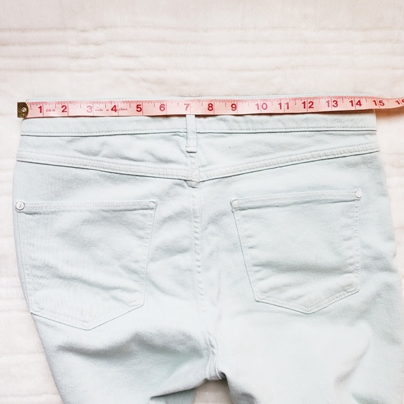 Anthro Pilcro Script Mint Cropped Flare - Picture 3 of 8